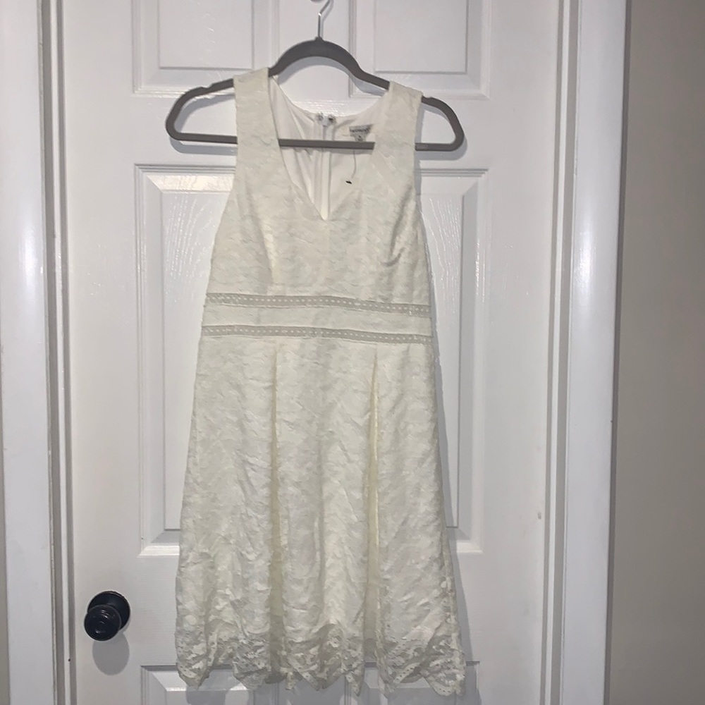 White Lacey Mini Dress
